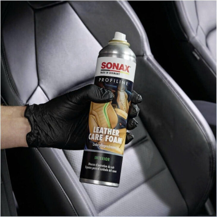 Bọt làm sạch và bảo dưỡng da 400ml – Sonax profiline leather care foam