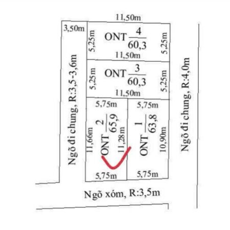 Lô góc 60m² – sát KCN Ngũ Phúc, giá chỉ 1,09 tỷ ZALO 0567 222 555