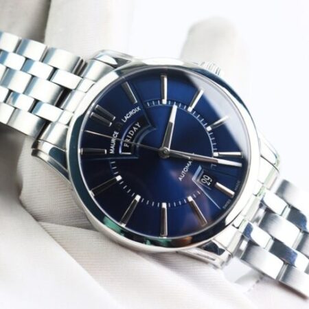 ĐH Nam : Maurice Lacroix Pontos Day Date Automatic, Mặt Xanh Navy, dòng 2 Lịch, Size 40mm ĐH Nam : Maurice Lacroix Pontos Day Date Automatic, Mặt Xanh Navy, dòng 2 Lịch, Size 40mm