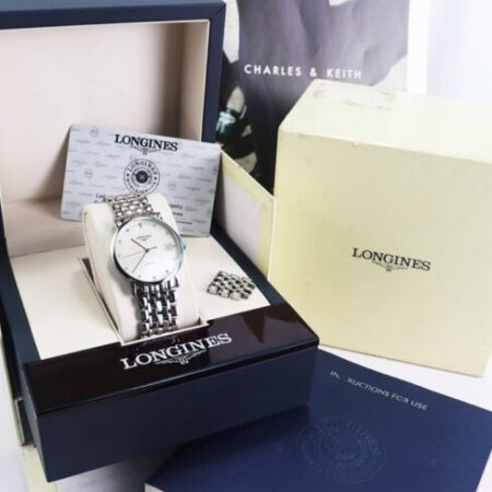 ĐH Nam Longines Elegant L4.809.4.87.6 Automatic mặt Xà Cừ, đính 12 viên Kim Cương Fullbox ĐH Nam Longines Elegant L4.809.4.87.6 Automatic mặt Xà Cừ, đính 12 viên Kim Cương Fullbox