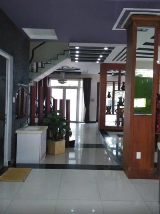 Nhà SHR Mặt tiền sông 2 tầng HXT 447m2, Vuông – An Phú Đông 3 Quận 12 SS