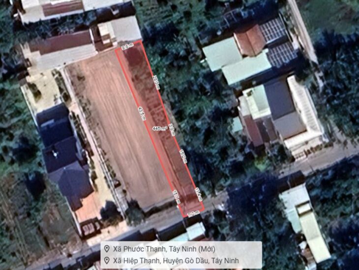 Đất SHR Nở hậu HXH 438m2 – Hiệp Thạnh Tây Ninh S