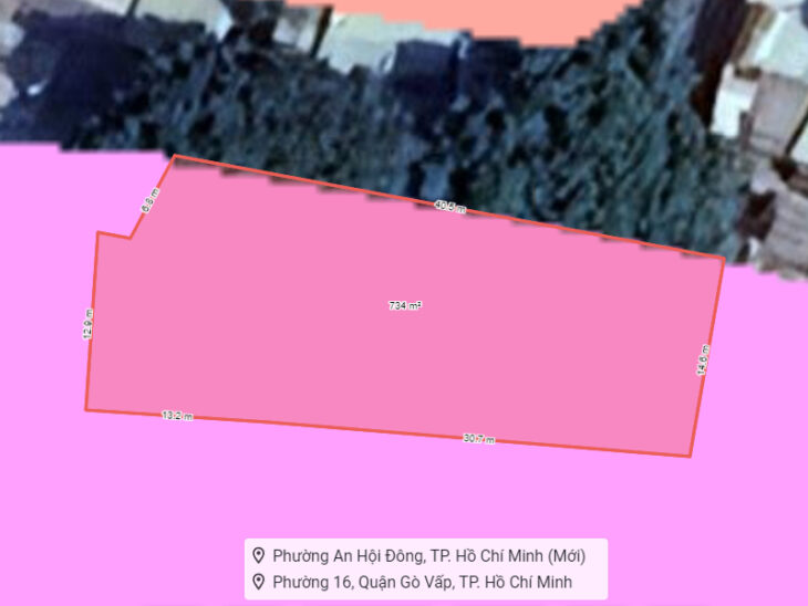 Đất SHR HXT né 774m2, Nở hậu – Thống Nhất Gò Vấp S