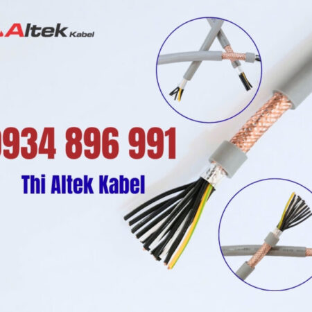 Cáp điều khiển, cáp tín hiệu 12×0.75mm2 có lưới chống nhiễu Altek Kabel