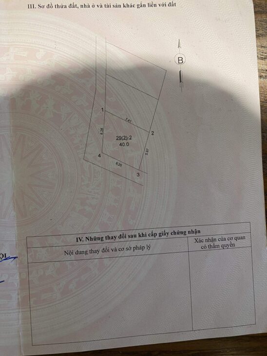Chủ cần bán đât 40 m2 Trâu Quỳ – Gia Lâm, Giá 4.3 tỷ, 0985865658