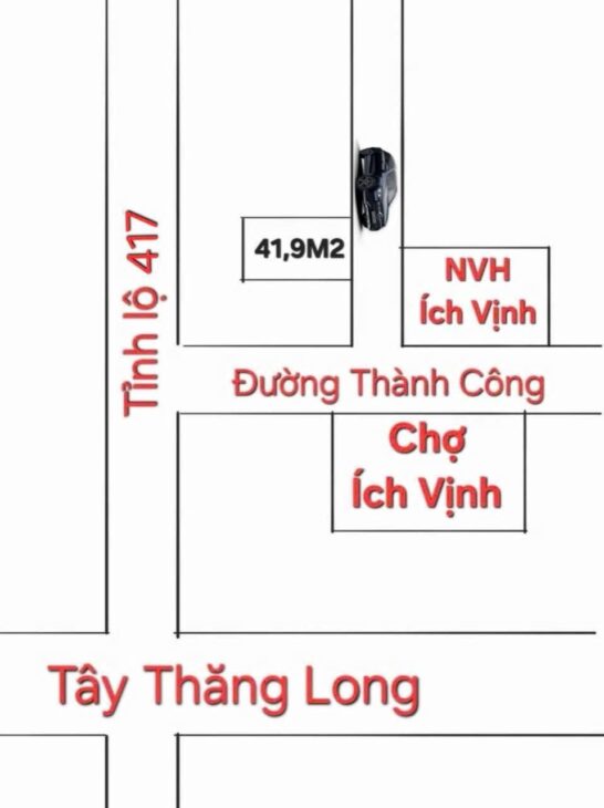 Ích Vịnh, Đan Phượng, oto, thông, gần KCN Cầu Gáo. Giá đầu tư chỉ hơn 3 tỷ.