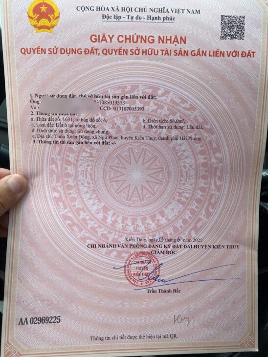 Lô góc 60m² – sát KCN Ngũ Phúc, giá chỉ 1,09 tỷ ZALO 0567 222 555