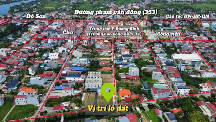 Đất mặt đường Hải Thành 2 – gần Vinhomes Dương Kinh, giá chỉ 2.4x tỷ ZALO 0567 222 555