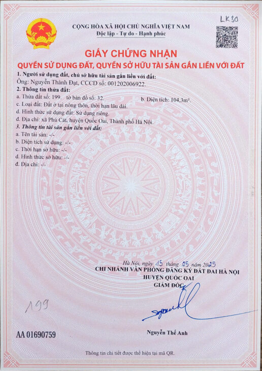 Đất nền Láng Hòa Lạc giá 3.0 tỷ diện tích 100m2 tiềm năng sinh lời cao – Nguyễn Hùng BĐS –