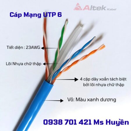 Cáp mạng utp cat6 – Đường truyền tốc độ, kết nối ổn định. Cáp mạng utp cat6 – Đường truyền tốc độ, kết nối ổn định.