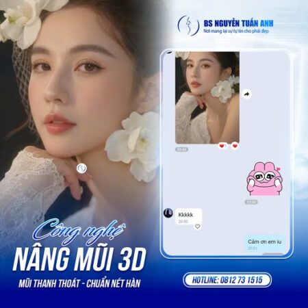 Dáng mũi 3D chuẩn Hàn Dáng mũi 3D chuẩn Hàn