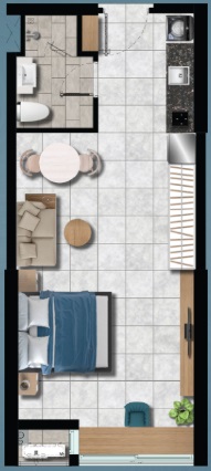 Cần bán căn Studio đẹp nhất, hiếm nhất dự án The Gió Riverside