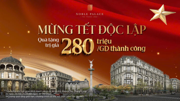 Liền kề Noble Palace giá mềm, lợi nhuận lớn chỉ từ 12 tỷ 50 đến 75m2