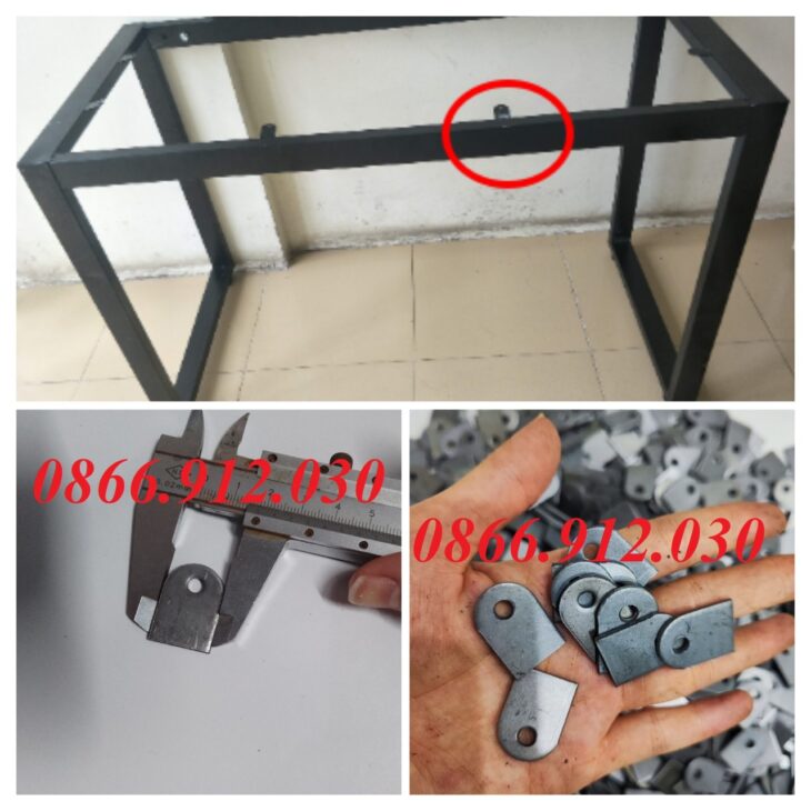 Ứng dụng của bas sắt gia cố mặt bàn trong sản xuất mặt bàn gỗ khung sắt