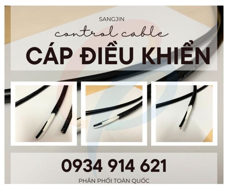 Cáp điều khiển RVV 2×1.5 Sangjin – sẵn hàng tại Quận 6, HCM