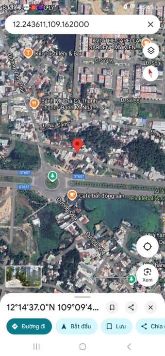 BÁN đất Mặt Tiền đường Núi Cấm 2– Xã Vĩnh Thái cũ (nay là phường Nam Nha Trang)