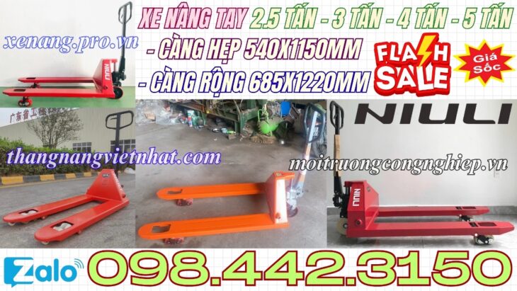 Xe nâng tay – giải pháp nâng hạ hiệu quả cho doanh nghiệp