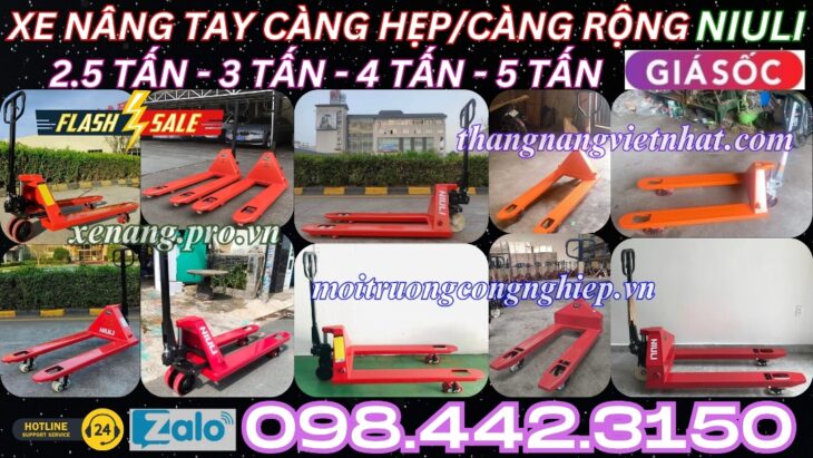 Xe nâng tay – giải pháp nâng hạ hiệu quả cho doanh nghiệp