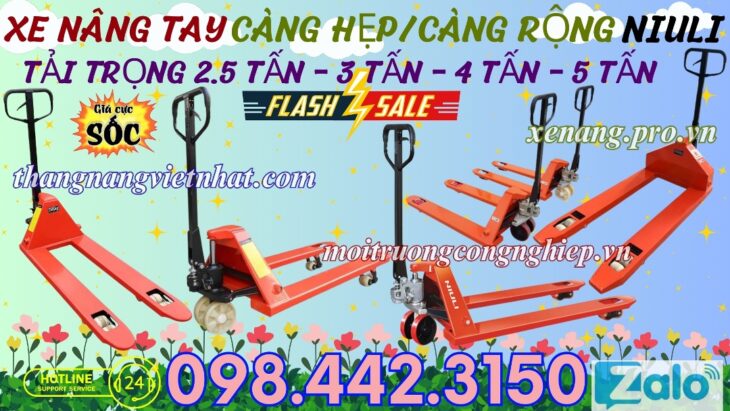 Xe nâng tay – giải pháp nâng hạ hiệu quả cho doanh nghiệp