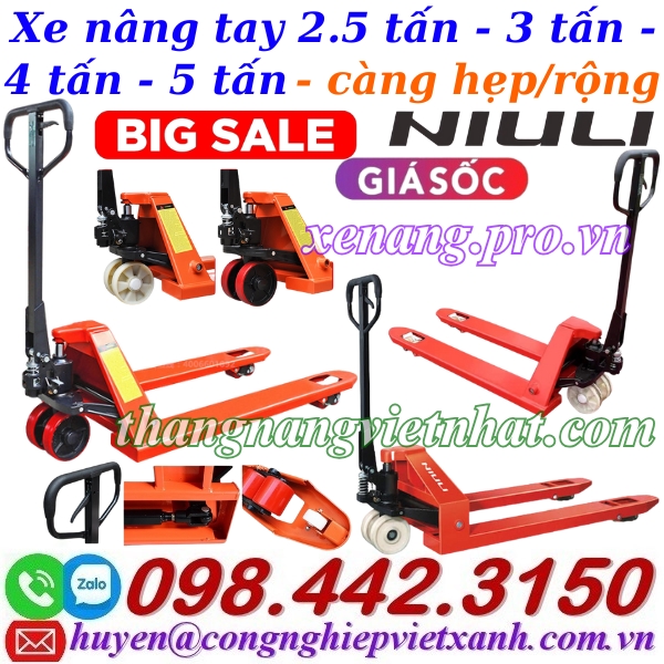 Xe nâng tay – giải pháp nâng hạ hiệu quả cho doanh nghiệp