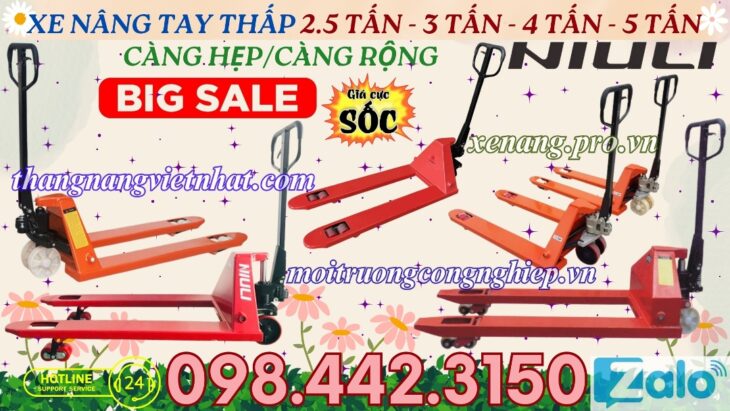 Xe nâng tay – giải pháp nâng hạ hiệu quả cho doanh nghiệp