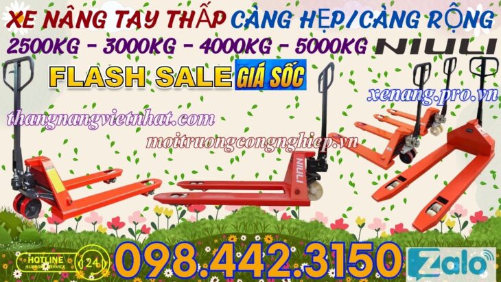 Xe nâng tay – giải pháp nâng hạ hiệu quả cho doanh nghiệp