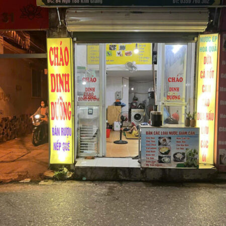 SANG NHƯỢNG QUÁN CHÁO TÂM HUYẾT TẠI SỐ 84, NGÕ 168 KIM GIANG, PHƯỜNG ĐỊNH CÔNG, HÀ NỘI
