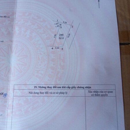 Chính chủ cần bán 52 m2 mặt đường Đa Tốn – Gia Lâm, giá 6.4 tỷ