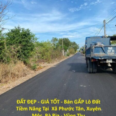 ĐẤT ĐẸP – GIÁ TỐT – Bán GẤP Lô Đất Tiềm Năng Tại Xã Phước Tân, Xuyên Mộc, Bà Rịa – Vũng Tàu ĐẤT ĐẸP – GIÁ TỐT – Bán GẤP Lô Đất Tiềm Năng Tại Xã Phước Tân, Xuyên Mộc, Bà Rịa – Vũng Tàu