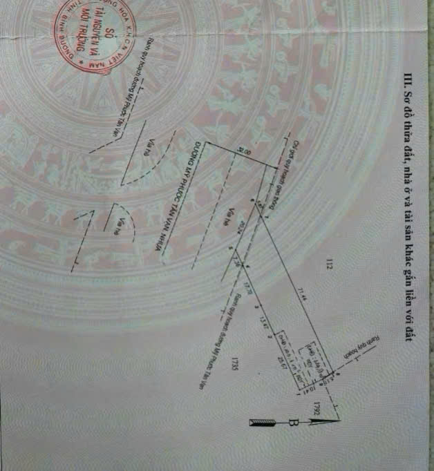 BÁN ĐẤT GIÁ RẺ NGAY NGÃ TƯ ĐƯỜNG MỸ PHƯỚC TÂN VẠN 1088M2 GIÁ 25 TỶ.