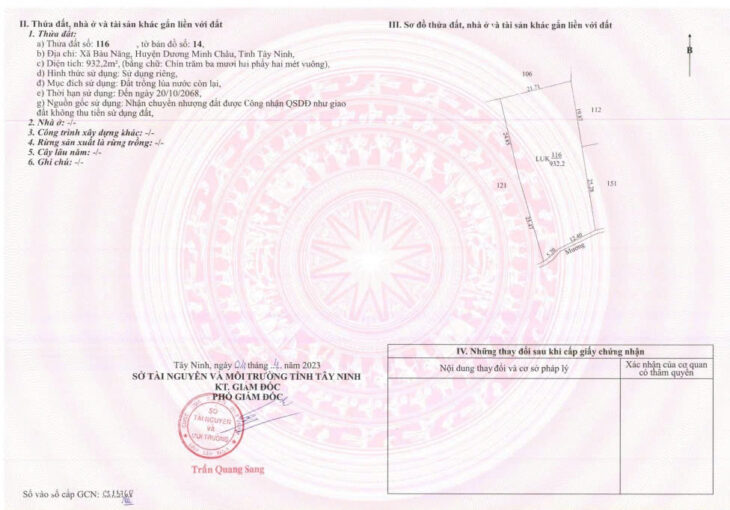 ĐẤT ĐẸP- GIÁ TỐT – TÂY NINH – CƠ HỘI Đầu Tư Hiếm Có