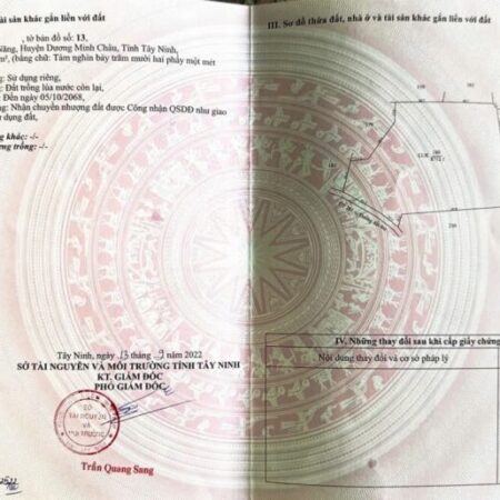 ĐẤT ĐẸP – GIÁ TỐT – SIÊU PHẨM ĐẤT TÂY NINH – QUỸ ĐẤT LỚN Hiếm Có ĐẤT ĐẸP – GIÁ TỐT – SIÊU PHẨM ĐẤT TÂY NINH – QUỸ ĐẤT LỚN Hiếm Có