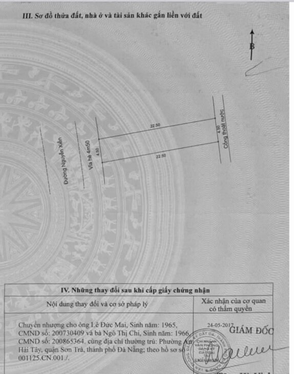 ĐẤT VỊ TRÍ ĐẸP – GIÁ TỐT – Cần Bán nhanh lô đất tiềm năng tại quận Ngũ Hành Sơn, TP Đà Nẵng