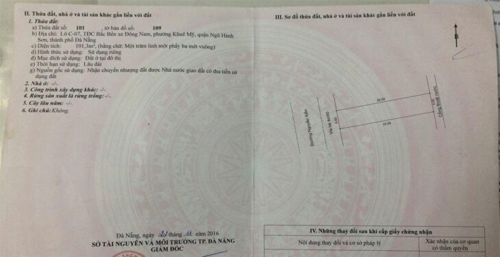 ĐẤT VỊ TRÍ ĐẸP – GIÁ TỐT – Cần Bán nhanh lô đất tiềm năng tại quận Ngũ Hành Sơn, TP Đà Nẵng