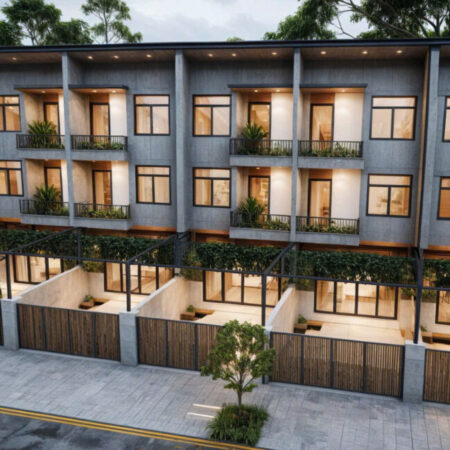 Nhà phố xây sẵn – sổ hồng trao tay