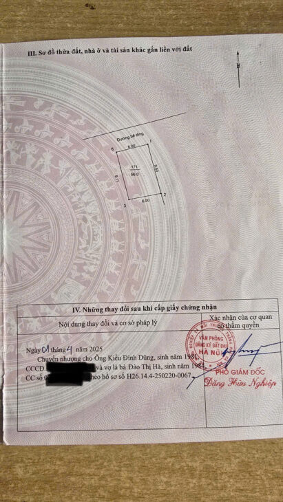 BÁN 56 m2 ĐẤT TRÂU QUỲ, GIA LÂM – gia 6.27 tỷ, liên hệ 0985865658