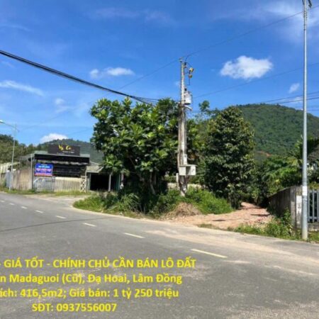 ĐẤT ĐẸP – GIÁ TỐT – CHÍNH CHỦ CẦN BÁN LÔ ĐẤT Thị Trấn Madaguoi (Cũ), Đạ Hoai, Lâm Đồng