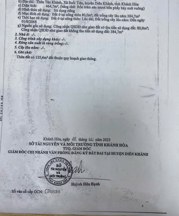 BÁN NHÀ CẤP 4 LÔ GÓC MẶT TIỀN ĐƯỜNG HL39 SUỐI TIÊN, DIÊN KHÁNH.