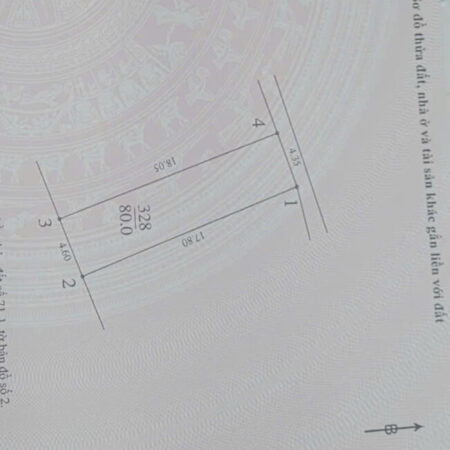 BÁN MẢNH ĐẤT 80M2 NỞ HẬU TẠI BẮC BIÊN LONG BIÊN