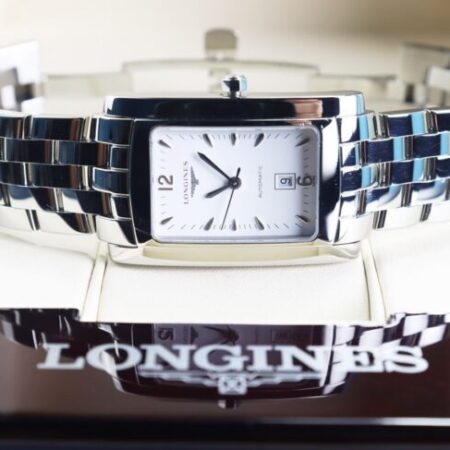 ĐH Nam : Longines DolceVita L5.657.4.16.6 Automatic – Dây Thép, mặt trắng Fullbox.. ĐH Nam : Longines DolceVita L5.657.4.16.6 Automatic – Dây Thép, mặt trắng Fullbox..