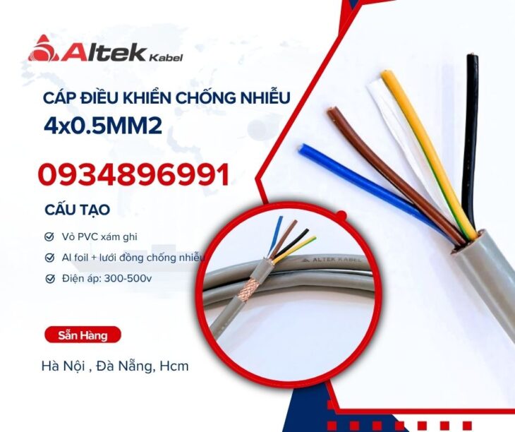 Cáp điều khiển 4×0.5 Altek Kabel Hà Nội, Đà Nẵng, Hồ Chí Minh