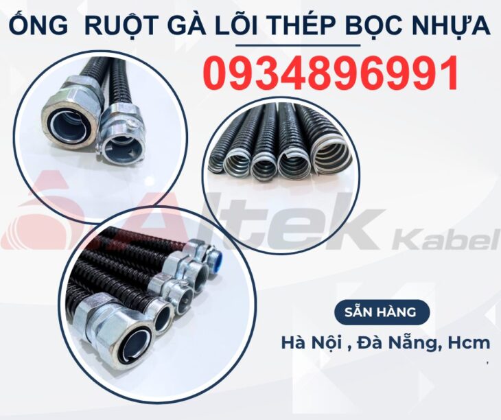 ỐNG RUỘT GÀ LÕI THÉP BỌC NHỰA PVC ĐÀ NẴNG, HÀ NỘI,HCM
