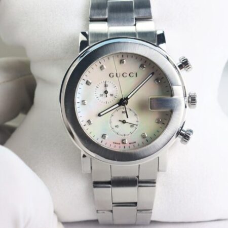 ĐH Nam Gucci 6 Kim Chronograph, mặt Xà Cừ, cọc số Kim Cương, bản dây thép chất đẹp… ĐH Nam Gucci 6 Kim Chronograph, mặt Xà Cừ, cọc số Kim Cương, bản dây thép chất đẹp…