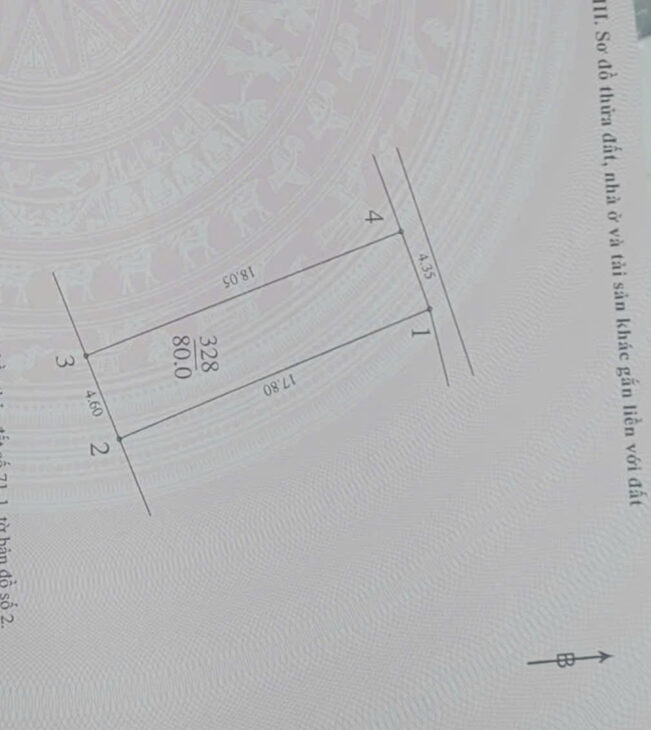 BÁN MẢNH ĐẤT 80M2 NỞ HẬU TẠI BẮC BIÊN LONG BIÊN