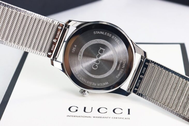 ĐH Gucci G-Timeless Snake YA1264123 bản dây thép siêu đẹp Size 38mm Fullbox