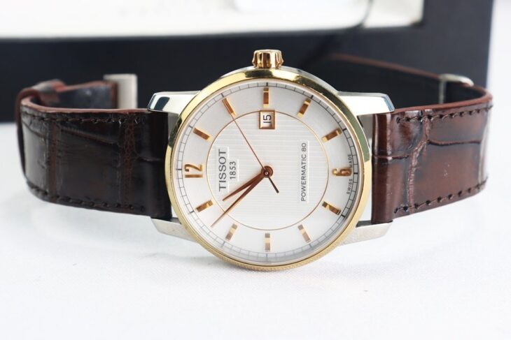 Tissot Titanium Powermatic 80 T087.407.56.037 .00, Demi Vàng Hồng, Size 40mm Fullbox.