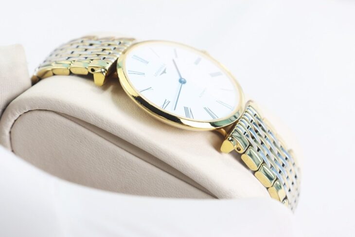 ĐH Nam Longines La Grande L4.708.2.11.7 Automatic Demi Vàng, Siêu Mỏng.