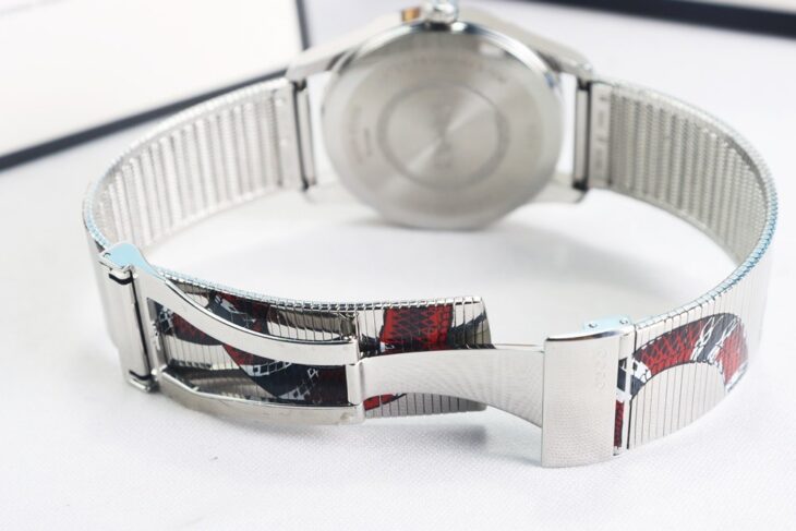 ĐH Gucci G-Timeless Snake YA1264123 bản dây thép siêu đẹp Size 38mm Fullbox