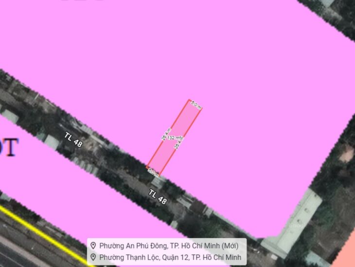 Đất Vuông SHR HXH né 132m2 – Thạnh Lộc 48 Quận 12 SS