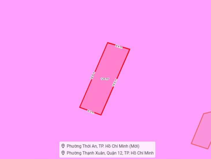 Đất Vuông SHR Đ.12m 96m2 – Thạnh Xuân 43 Quận 12 SS